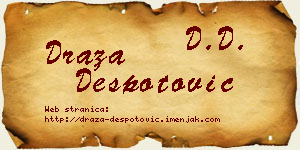 Draža Despotović vizit kartica